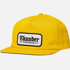 Thunder Trucks Gold Yellow Skater Flat Brim Hat